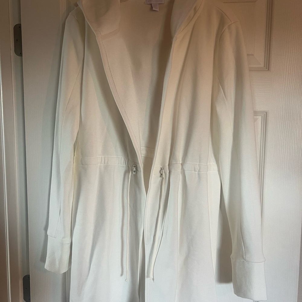 Beyond Yoga Cream Open Front Cardigan